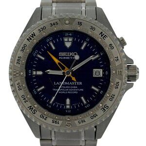 Seiko Kinetic 41mm Titanium Watch Mitsuro Ohba SBCW009 Landmaster